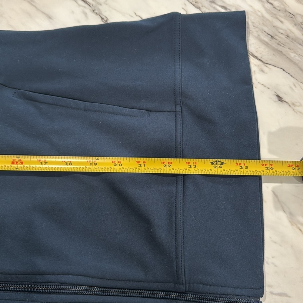 Athletic Works navy Bomber Jacket with Bright Stripes plus size - Picture 11 of 12
